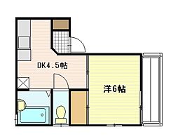 シャーロームあさひ 1階1DKの間取り