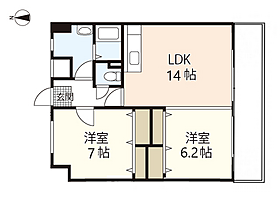 広島県広島市南区東雲3丁目（賃貸マンション2LDK・8階・61.00㎡） その2