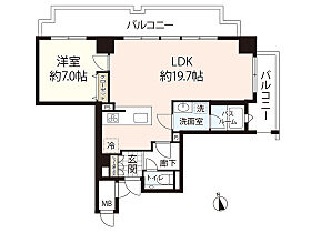 クラース広島ザ・マーク  ｜ 広島県広島市中区基町（賃貸マンション1LDK・8階・58.55㎡） その2