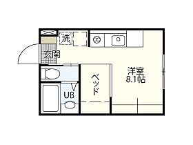 広島県広島市西区草津東3丁目（賃貸アパート1R・2階・17.71㎡） その2