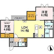 L’ESSOR西条  ｜ 広島県東広島市西条本町（賃貸アパート2LDK・3階・60.29㎡） その2