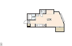 鷹野橋マンション 10階1LDKの間取り
