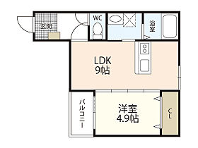 アドバンス南観音  ｜ 広島県広島市西区南観音3丁目（賃貸アパート1LDK・1階・35.04㎡） その2