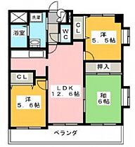 広島県安芸郡府中町鹿籠2丁目（賃貸マンション3LDK・2階・64.13㎡） その2