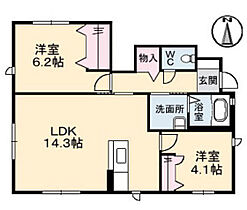 ＬＥＶＡＮＴＥ東風　参番館  ｜ 広島県広島市安芸区瀬野西2丁目（賃貸アパート2LDK・1階・56.28㎡） その2