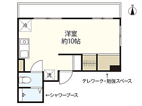 ＭＫビル  ｜ 広島県広島市中区千田町3丁目（賃貸マンション1R・4階・23.06㎡） その2