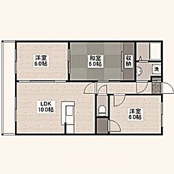 パークヒルズ天水 3LDKの間取図画像