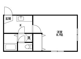 クレセントシエル 206 ｜ 新潟県新潟市中央区弁天橋通２丁目17-7（賃貸アパート1K・2階・26.01㎡） その2