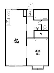 間取図画像 1LDK