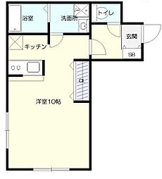 パティオ長嶺 ワンルームの間取図画像