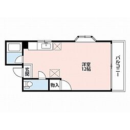 ハイツV ワンルームの間取図画像