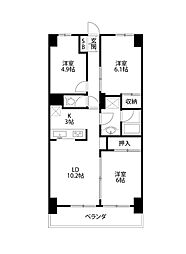 間取図画像 3LDK