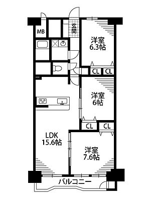 間取り 日東サンシャイン青山A棟 8階/-