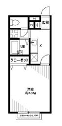 プレジールＫ 1階1Kの間取り