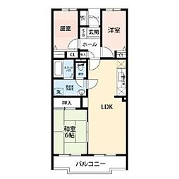 グランシャリオ千間台 1階3LDKの間取り