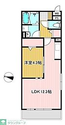 ＯＴＴ’ｓ　ＨＩＲＯ　Ａ 3階1LDKの間取り