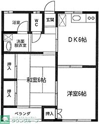 間取図画像 2DK