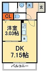 間取図画像 1DK