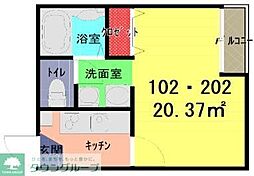 間取図画像 1K