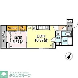 間取図画像 1LDK