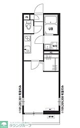 リブリプロスペール 1Kの間取図画像