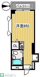 セリンライフ壱番館 ワンルームの間取図画像