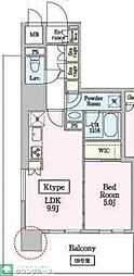 ソライエアイル越谷蒲生 1LDKの間取図画像