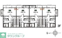 メルディア野田B 1Kの間取図画像