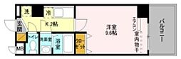 サクラビルディング 1Kの間取図画像
