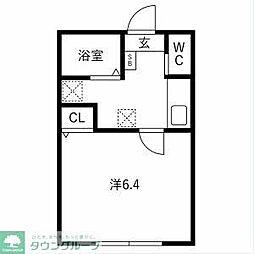 Ambition野田(仮称) 1Kの間取図画像
