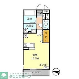 ドリーバーデン2 ワンルームの間取図画像