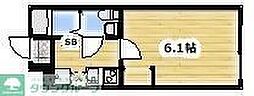草加市八幡町アパート 1Kの間取図画像