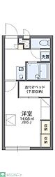 レオパレス桜 1Kの間取図画像