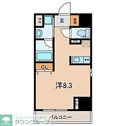 旭ビルサンライズレジデンス ワンルームの間取図画像