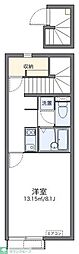 レオネクストレーブ 1Kの間取図画像