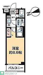 ARCOBALENO OHANAJAYA 1Kの間取図画像