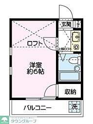 エルグランド 1Kの間取図画像