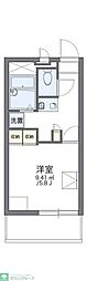 レオパレスKOUYA 1Kの間取図画像