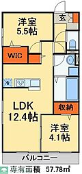 レモネード 2LDKの間取図画像