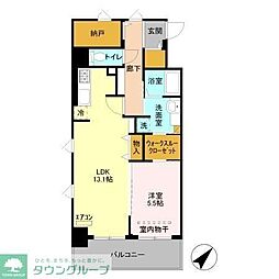 VESTA 1LDKの間取図画像