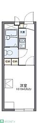レオパレスグリーンハイツ5号 1Kの間取図画像
