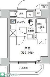 Risingplace綾瀬三番館 1Kの間取図画像