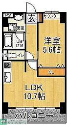 貴賓館 1LDKの間取図画像