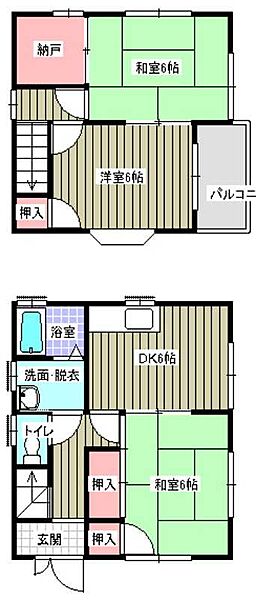 ネオウェーブ藤 ｜広島県福山市南蔵王町2丁目(賃貸一戸建3SDK・1階・62.10㎡)の写真 その3