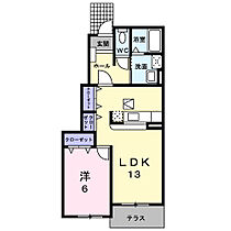 ヴァンエコールＢ  ｜ 広島県福山市加茂町字中野801（賃貸アパート1LDK・1階・45.72㎡） その2