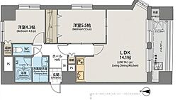 ダイアパレス植物園 2LDKの間取図画像