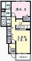 ミルト　アンジュII 104 ｜ 兵庫県姫路市新在家２丁目（賃貸アパート1LDK・1階・46.49㎡） その2