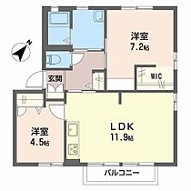 サンコート赤坂 A201 ｜ 兵庫県相生市赤坂２丁目（賃貸アパート2LDK・2階・54.82㎡） その2