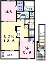 カルム・Ｓ 202 ｜ 兵庫県姫路市飾磨区阿成植木（賃貸アパート2LDK・2階・57.48㎡） その2