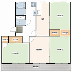 西夢前台ハイツ 5階